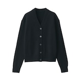 婦人　洗えるウールミドルゲージＶネックカーディガン