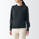 婦人　洗えるウールハイゲージクルーネックセーター