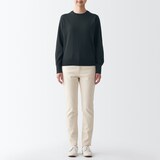 婦人　洗えるウールハイゲージクルーネックセーター