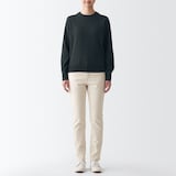 婦人　洗えるウールハイゲージクルーネックセーター