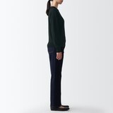 婦人　洗えるウールハイゲージクルーネックセーター