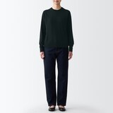 婦人　洗えるウールハイゲージクルーネックセーター