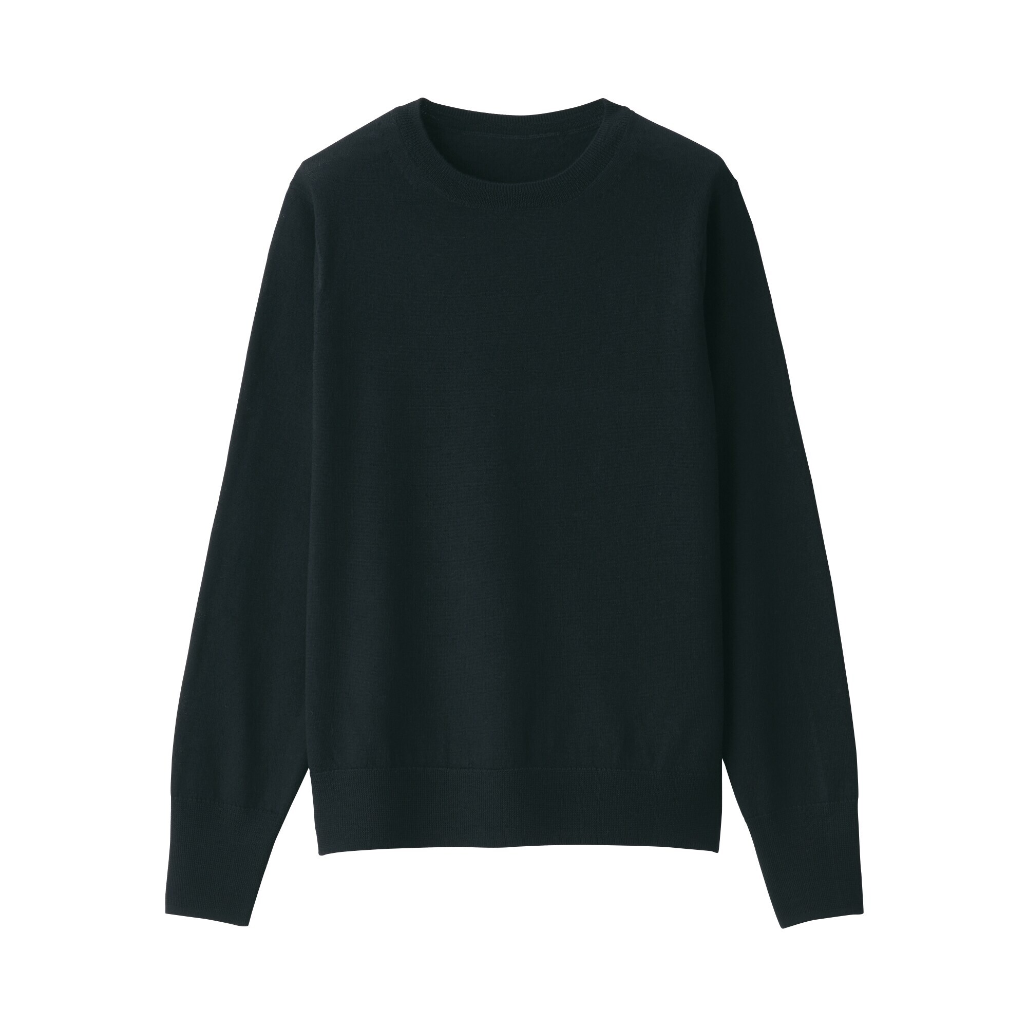 婦人　洗えるウールハイゲージクルーネックセーター