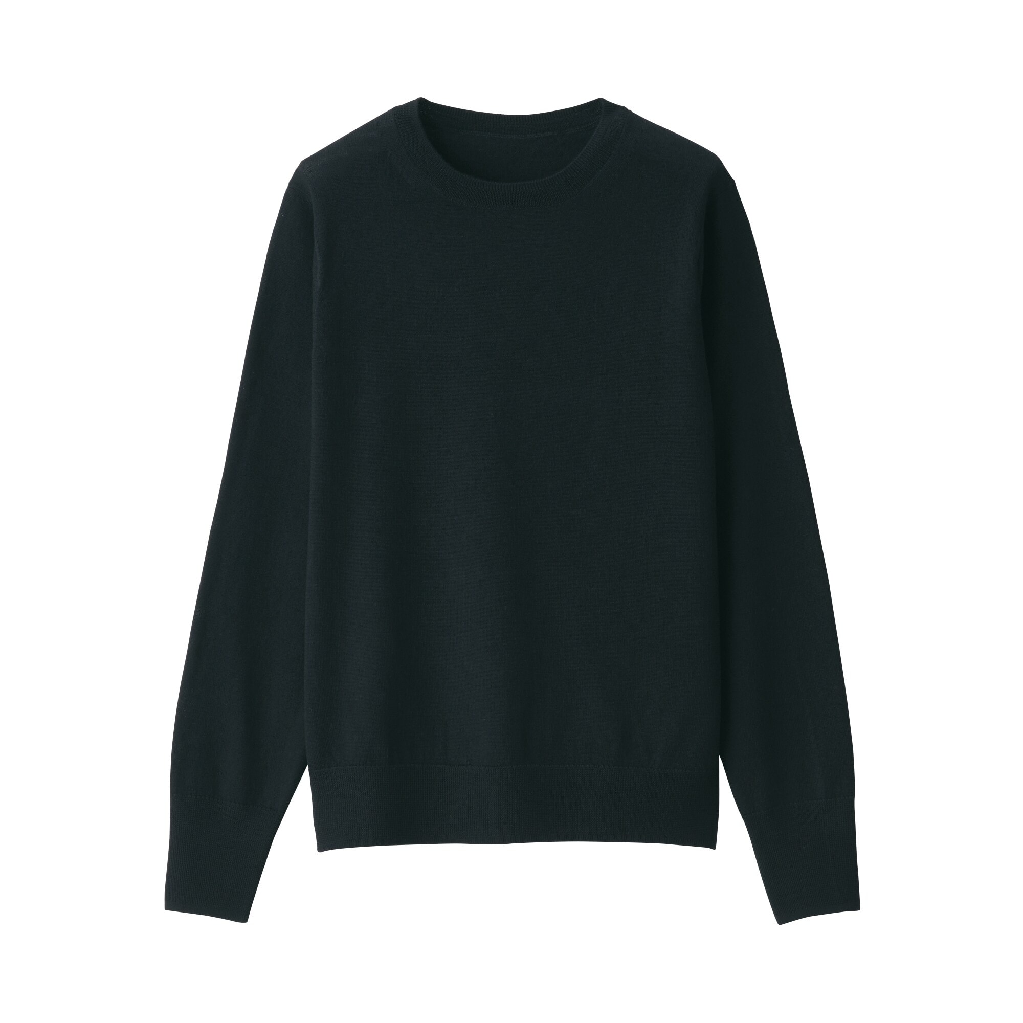 婦人　洗えるウールハイゲージクルーネックセーター