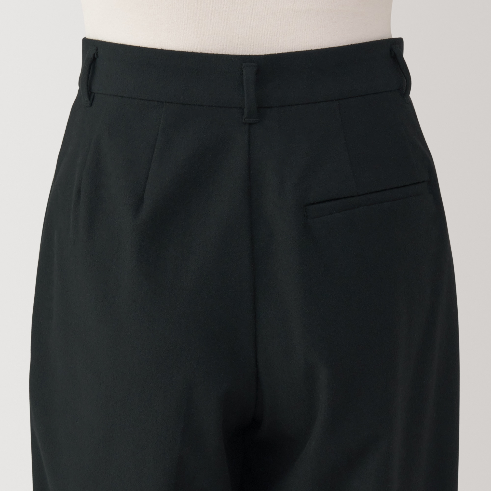婦人 ストレッチ起毛タックワイドパンツ | 無印良品
