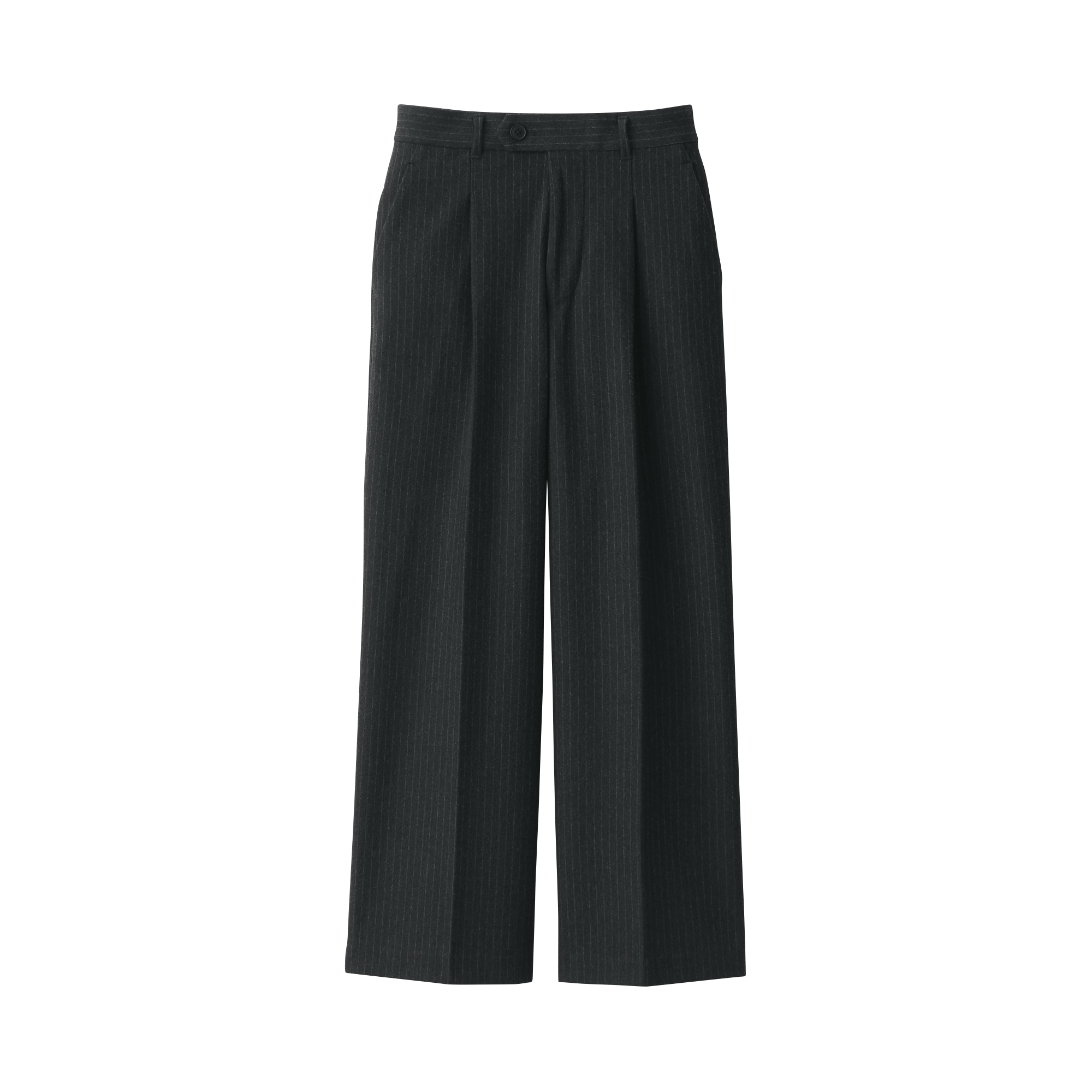 婦人 ストレッチ起毛タックワイドパンツ | 無印良品