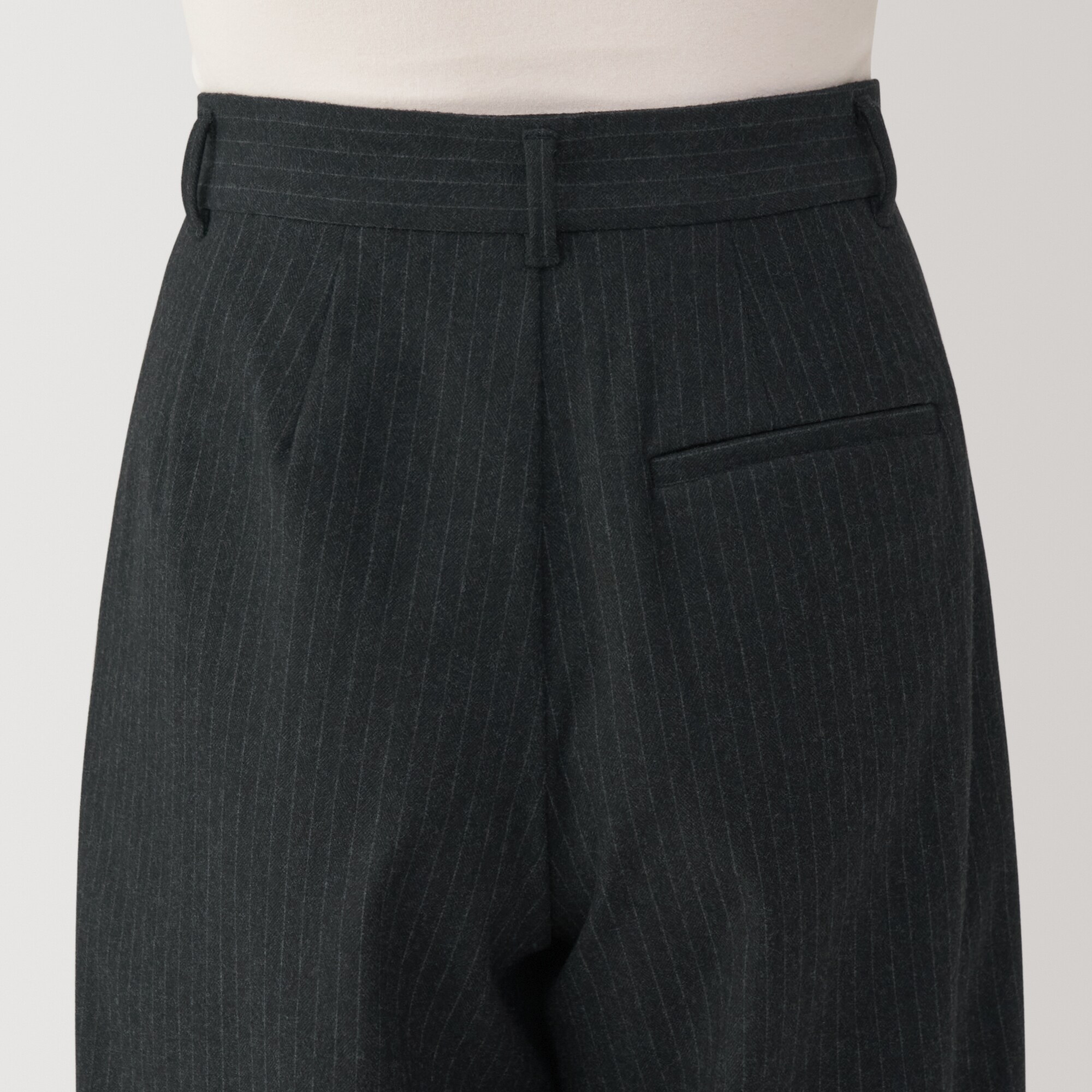 『2年保証』 婦人 ストレッチ起毛タックワイドパンツ | 無印良品 パンツ