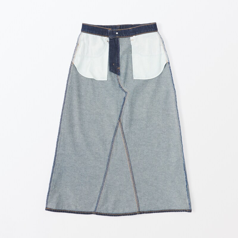 婦人 木の実から作ったカポック混 デニムAラインスカート | 無印良品 