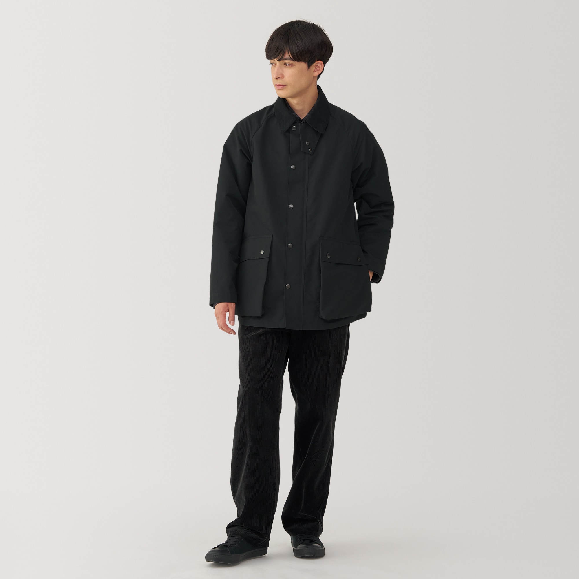 紳士　撥水コーデュロイ衿ジャケット