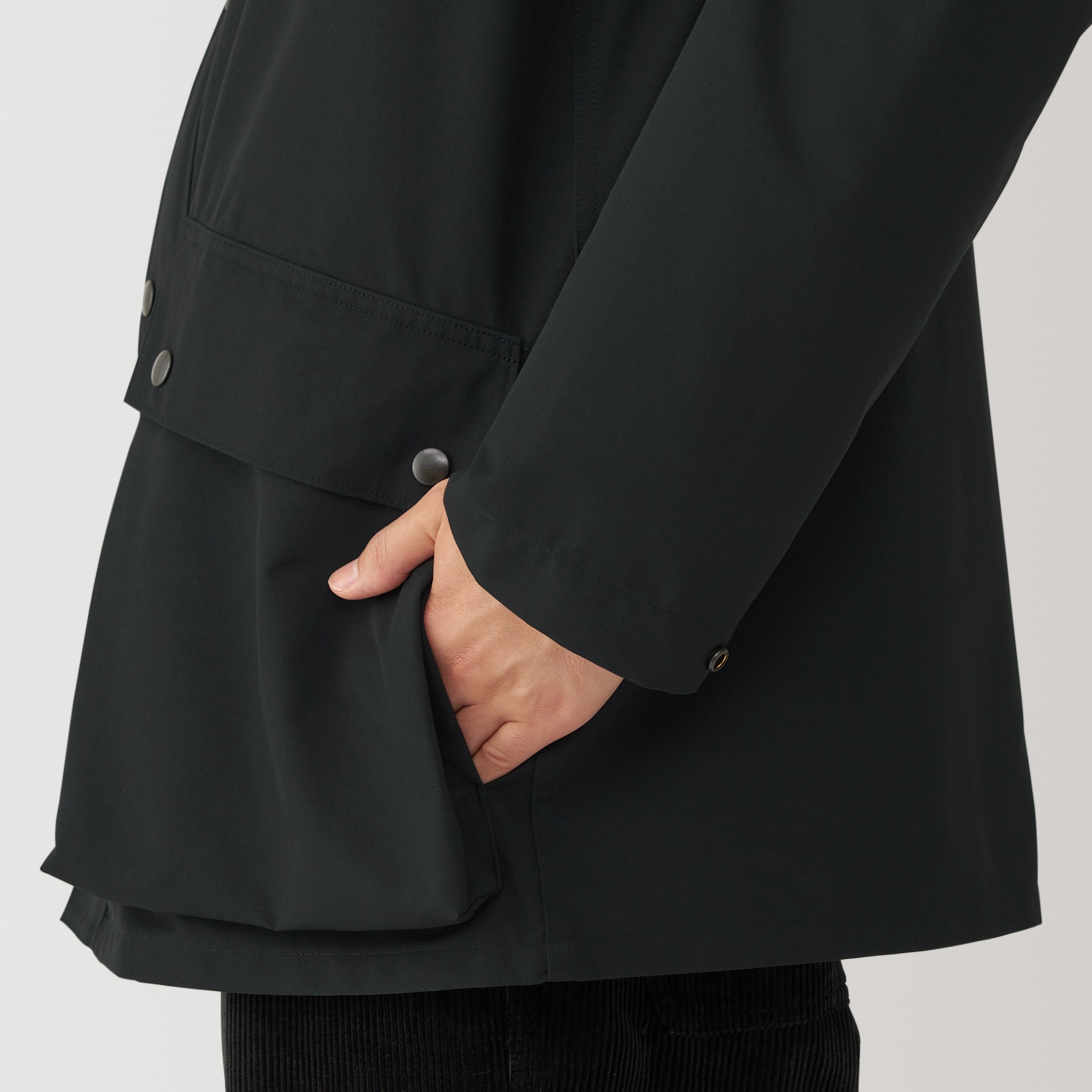 紳士　撥水コーデュロイ衿ジャケット