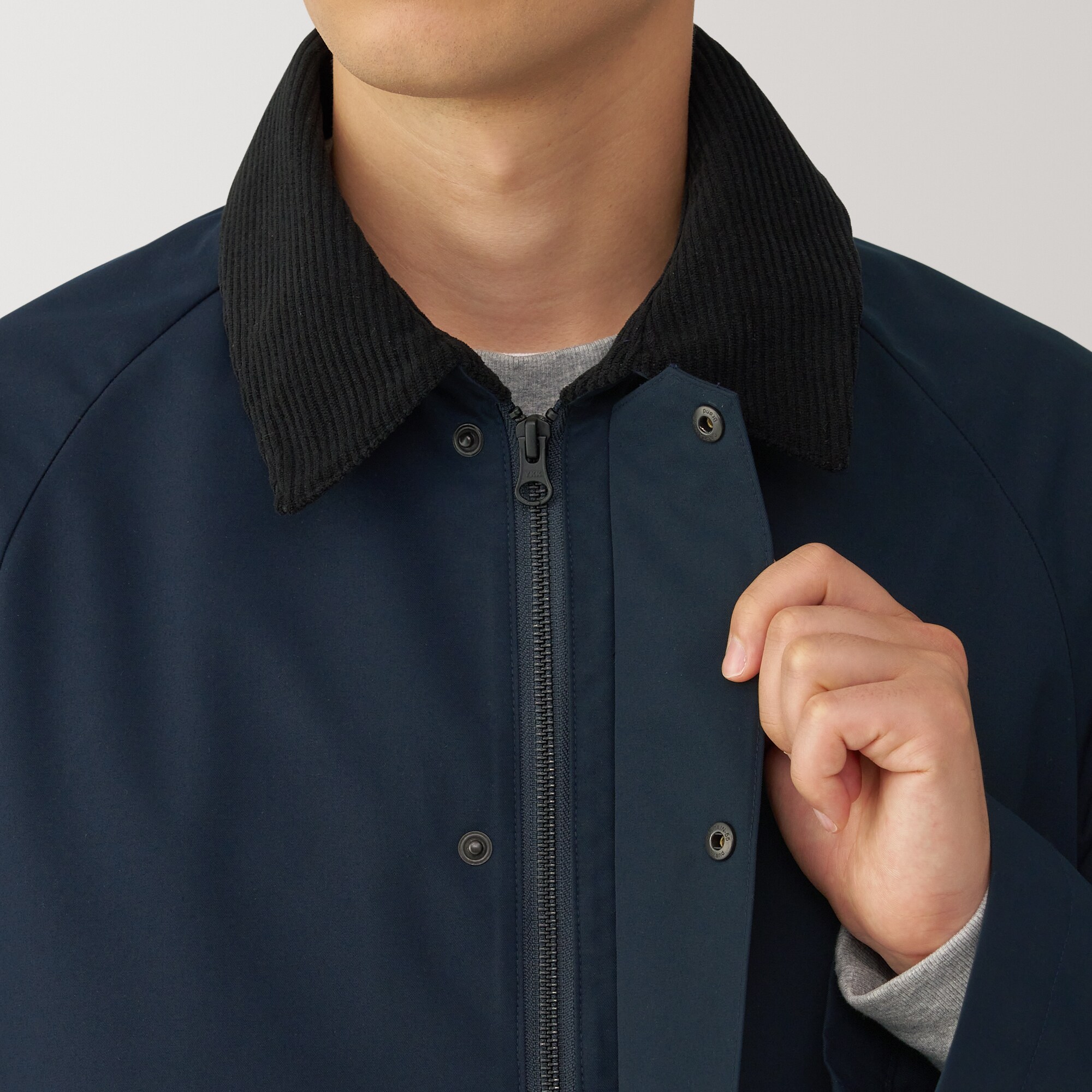 紳士　撥水コーデュロイ衿ジャケット