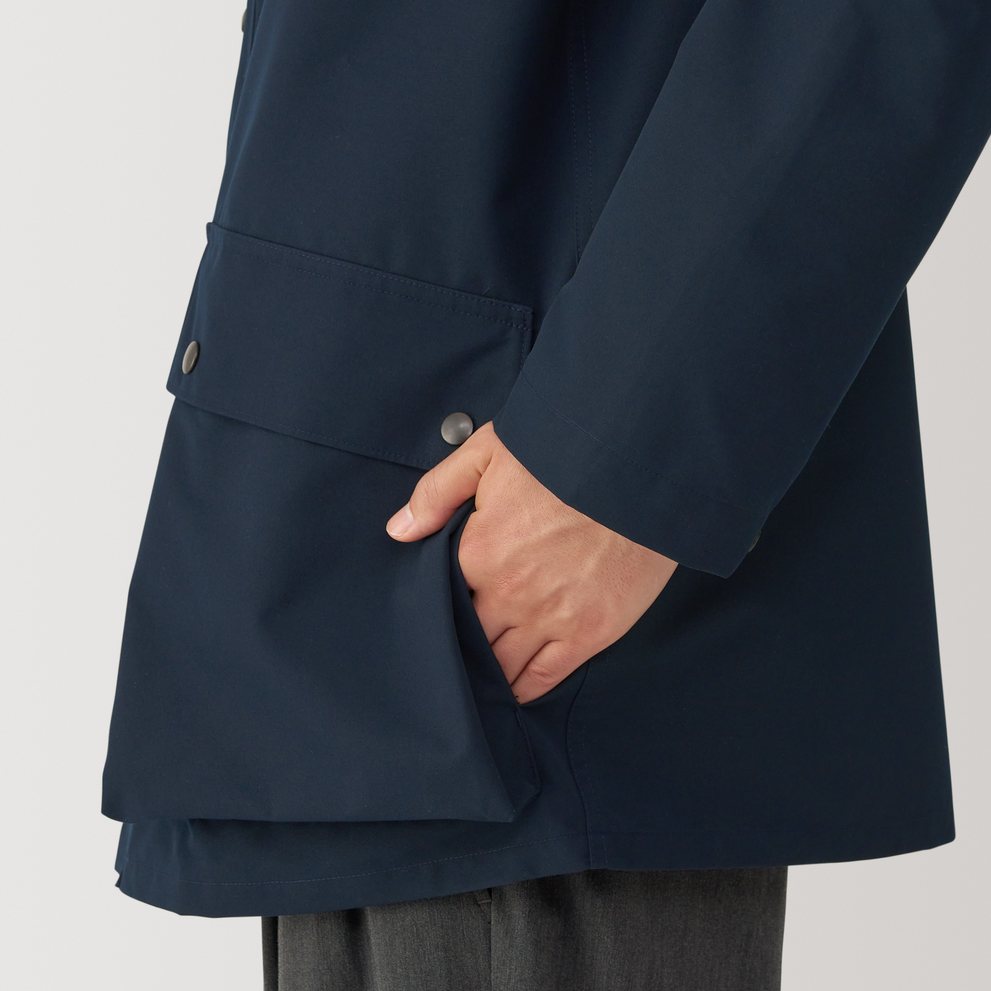 紳士　撥水コーデュロイ衿ジャケット