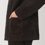 紳士　木の実から作ったカポック混コーデュロイジャケット