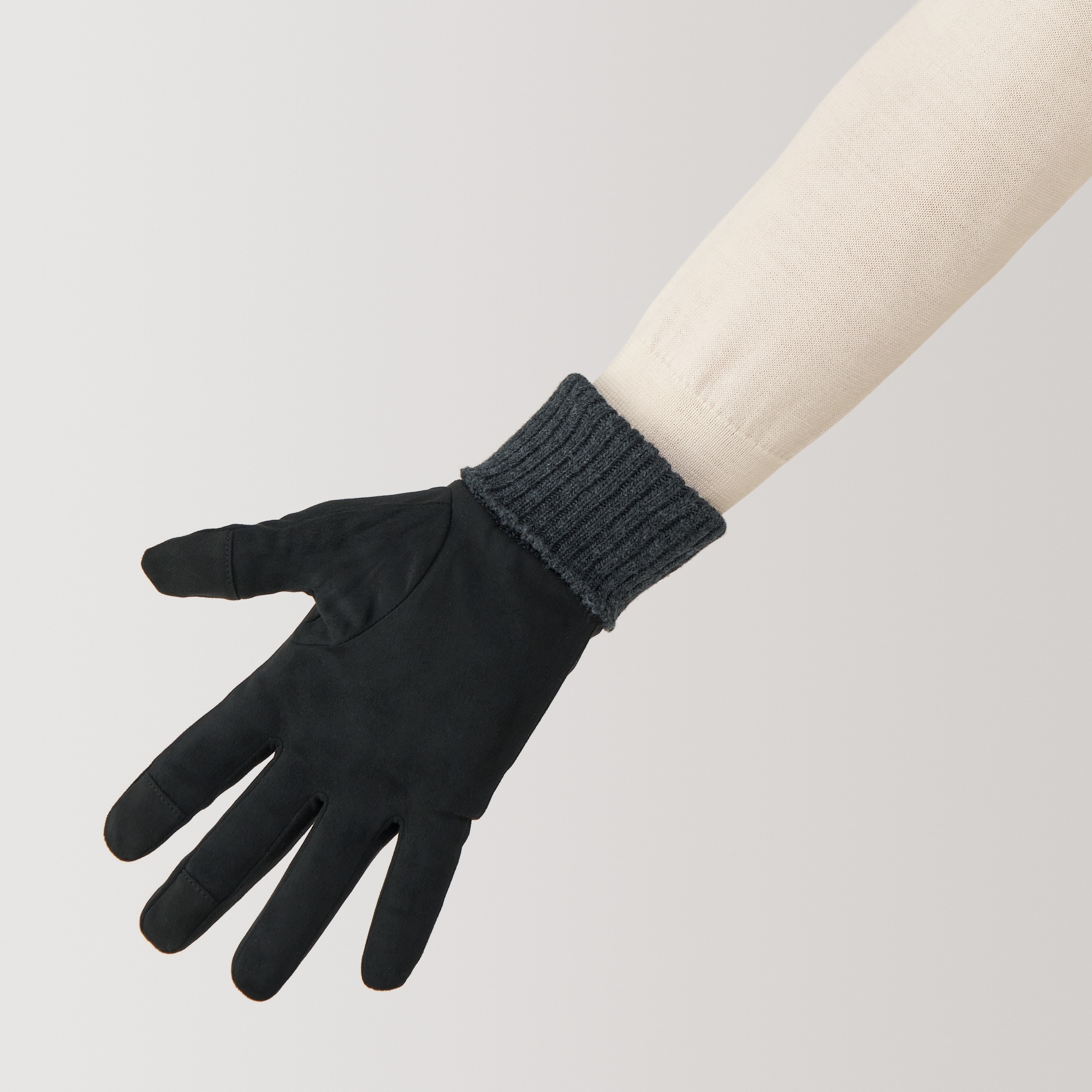 撥水防風生地を使った　起毛　タッチパネル手袋