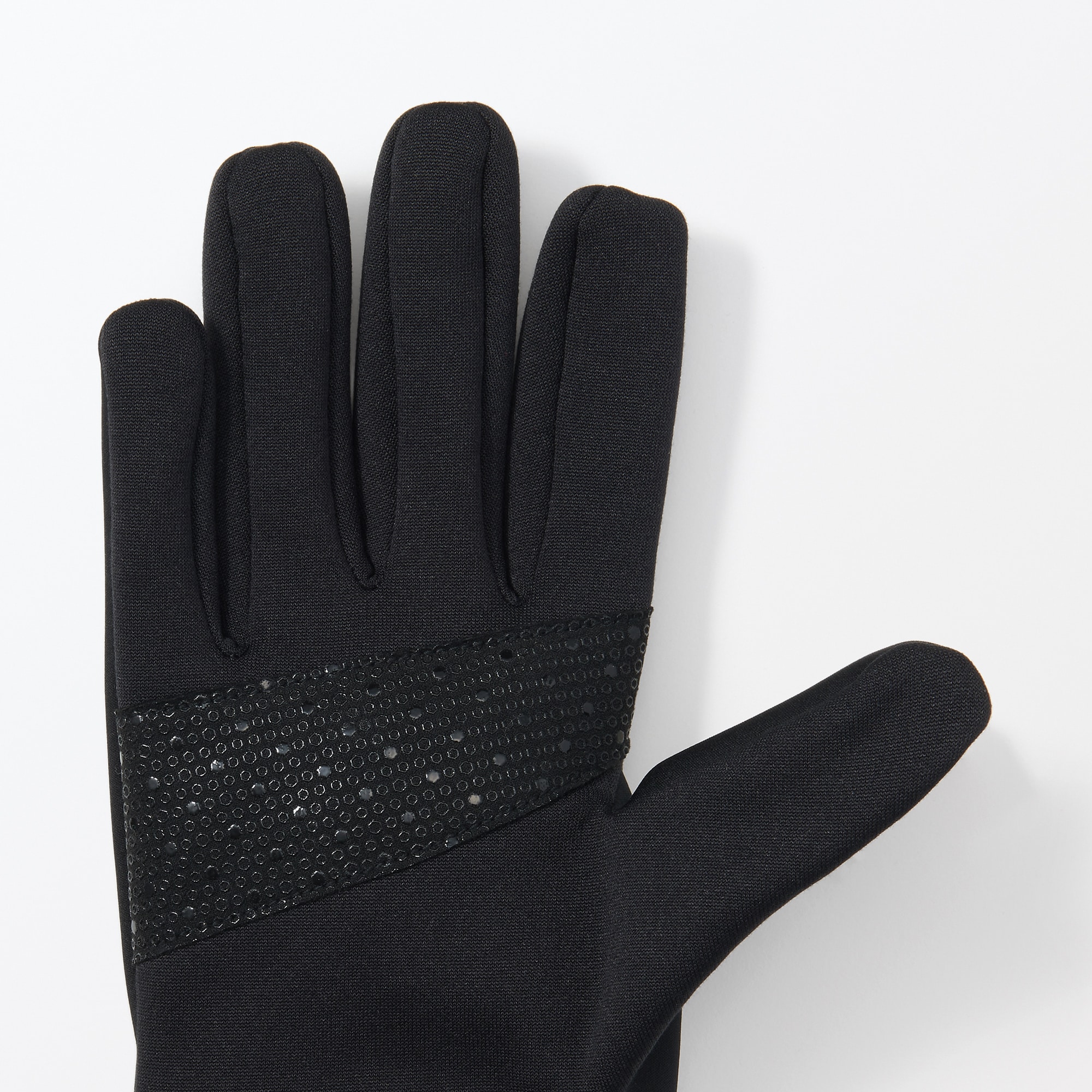 防風生地を使った　フィットするジャージー　手袋