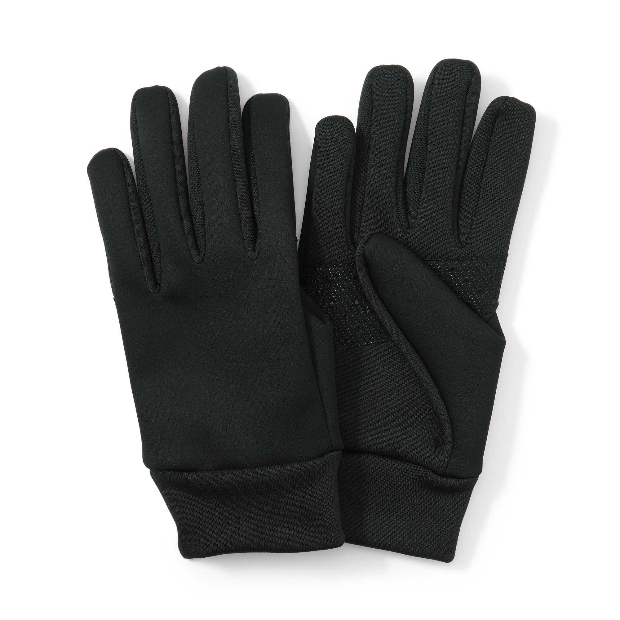 防風生地を使った　フィットするジャージー　手袋