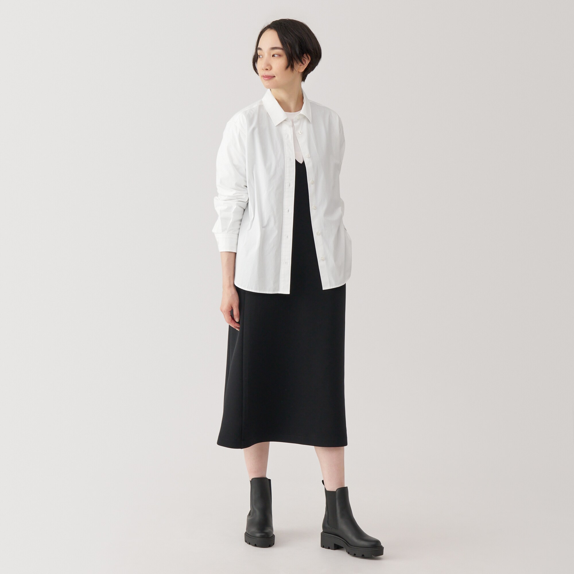 婦人 洗いざらし ブロードレギュラーカラー長袖シャツ | 無印良品