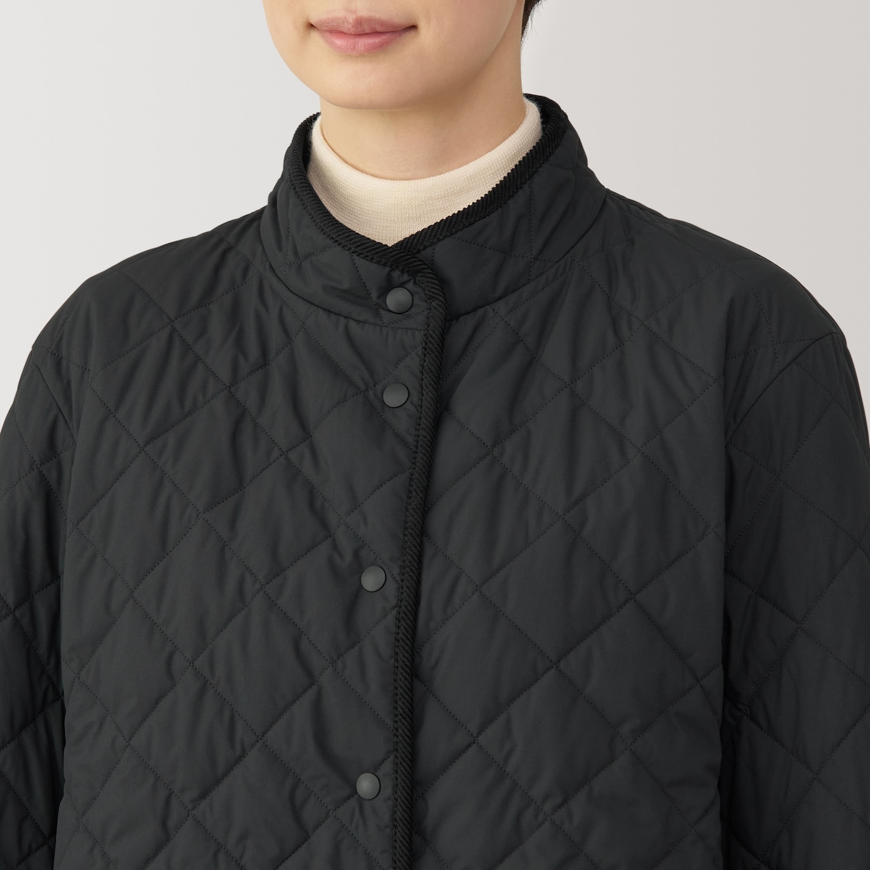 婦人　洗える中わたキルティングコート