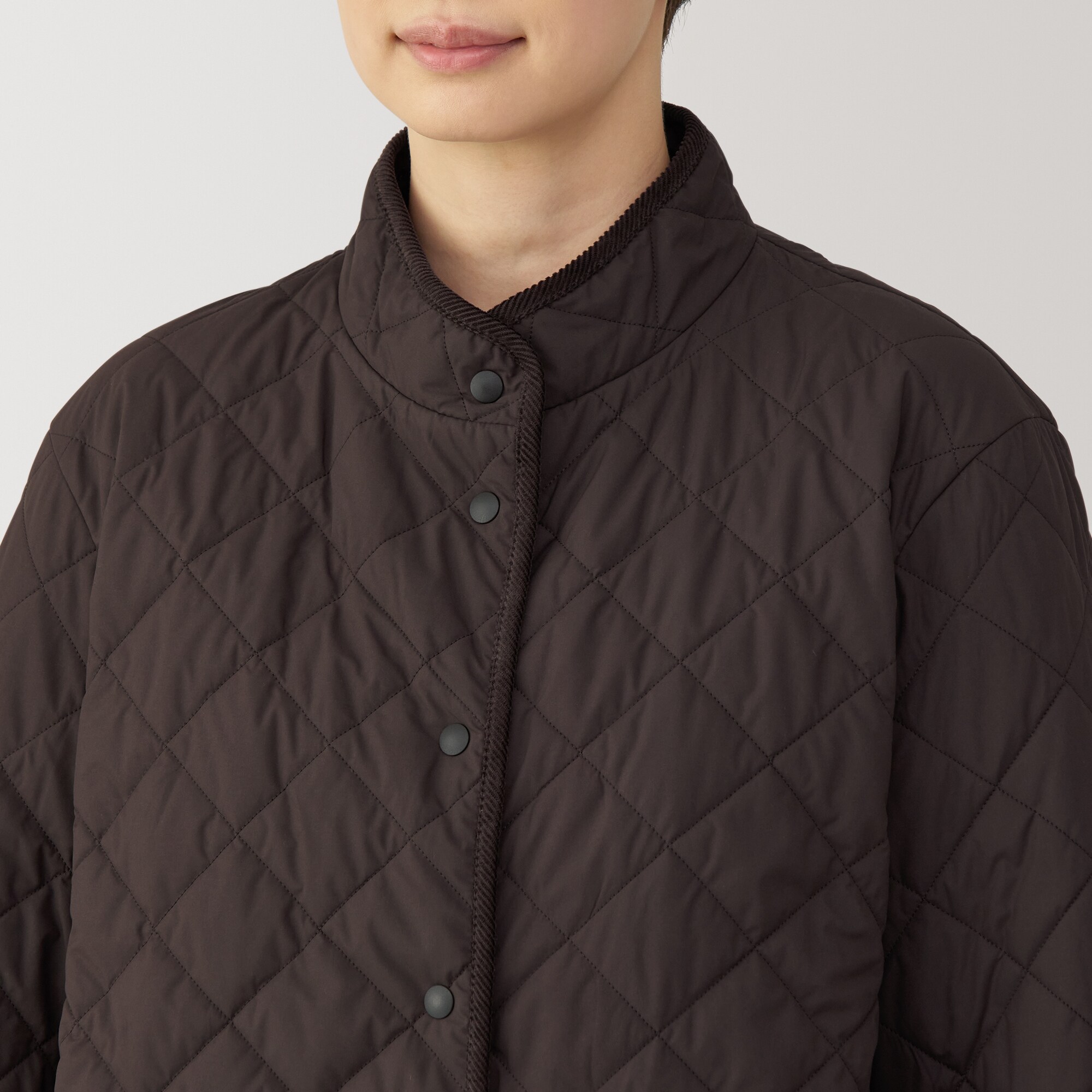 婦人 洗える中わたキルティングコート | 無印良品
