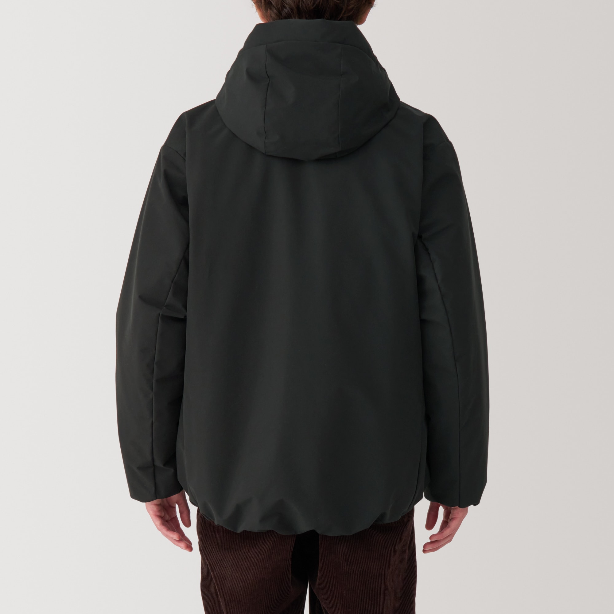 紳士 洗える中わた フードジャケット | 無印良品