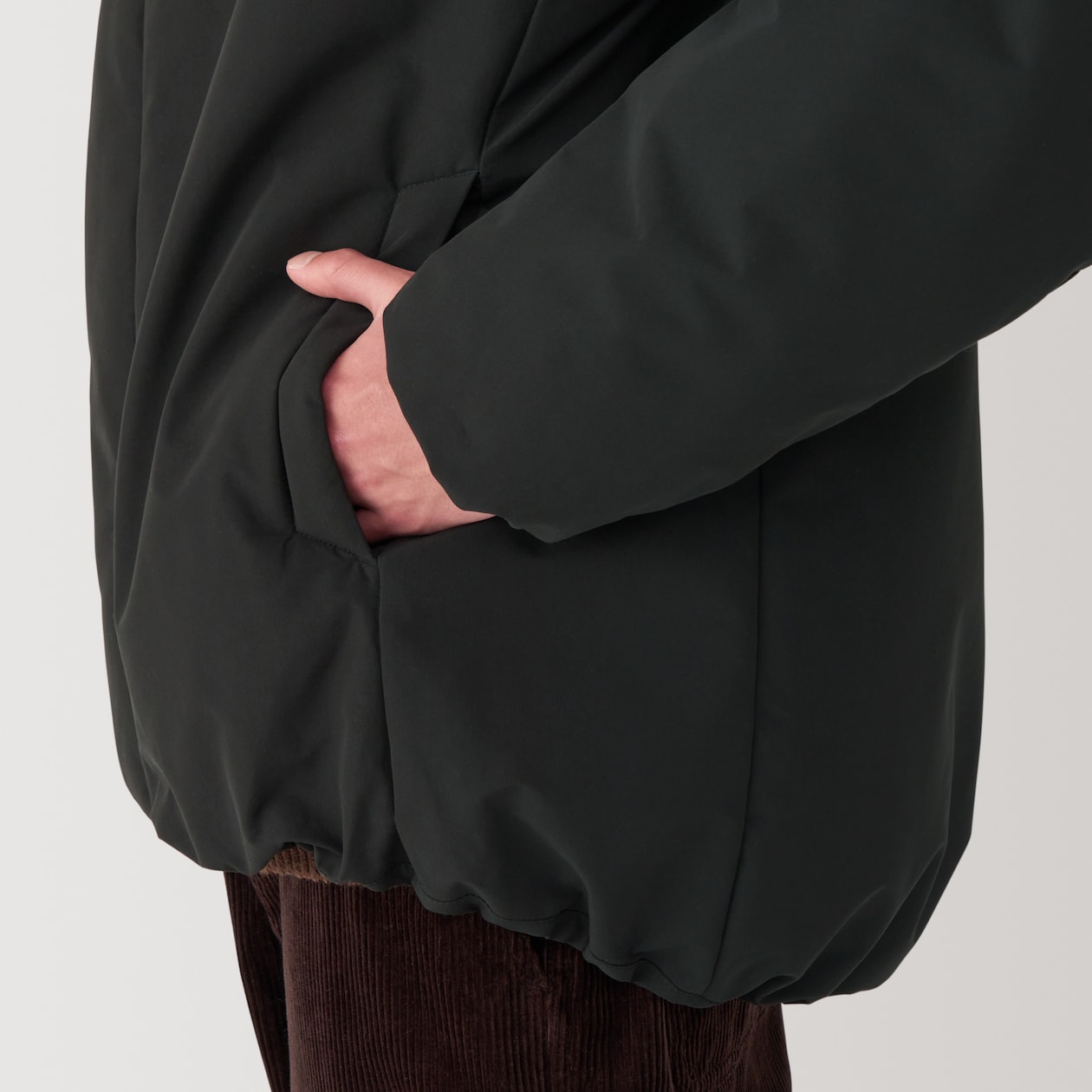 紳士　洗える中わた　フードジャケット