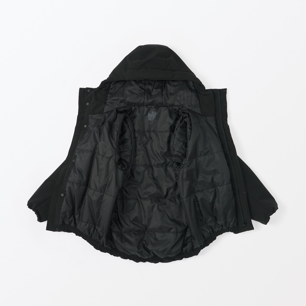 紳士　洗える中わた　フードジャケット