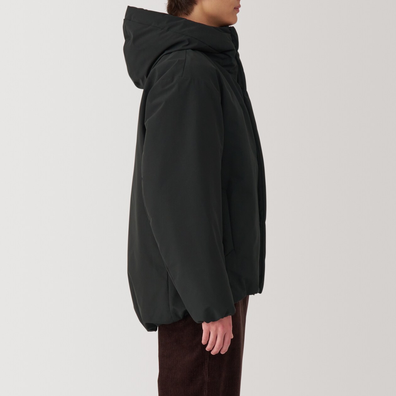 紳士　洗える中わた　フードジャケット