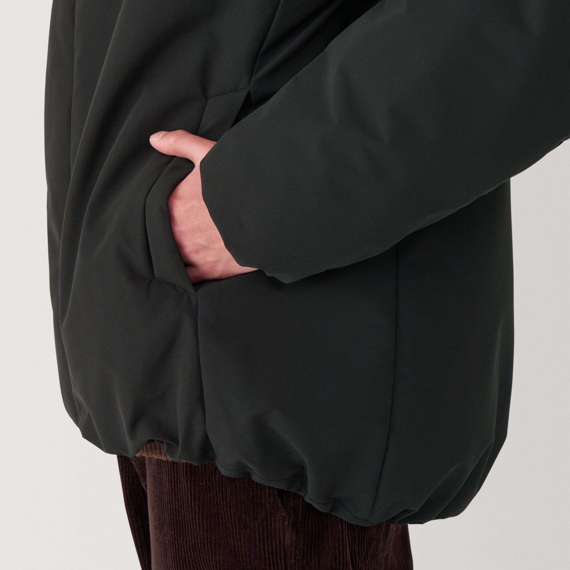 紳士　洗える中わた　フードジャケット