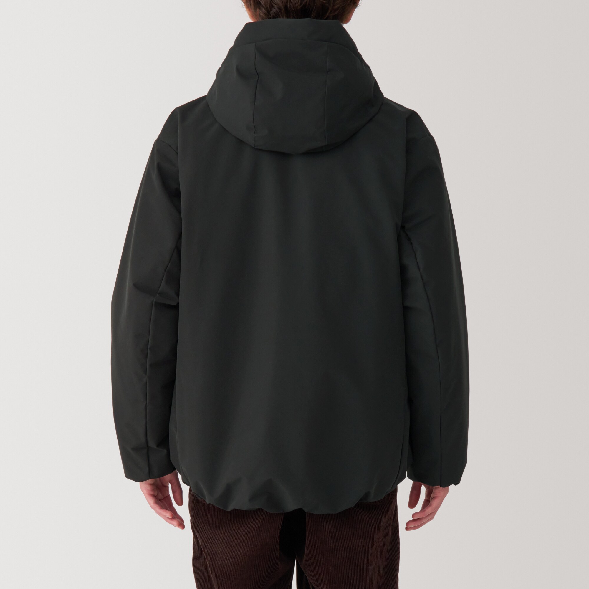 紳士　洗える中わた　フードジャケット