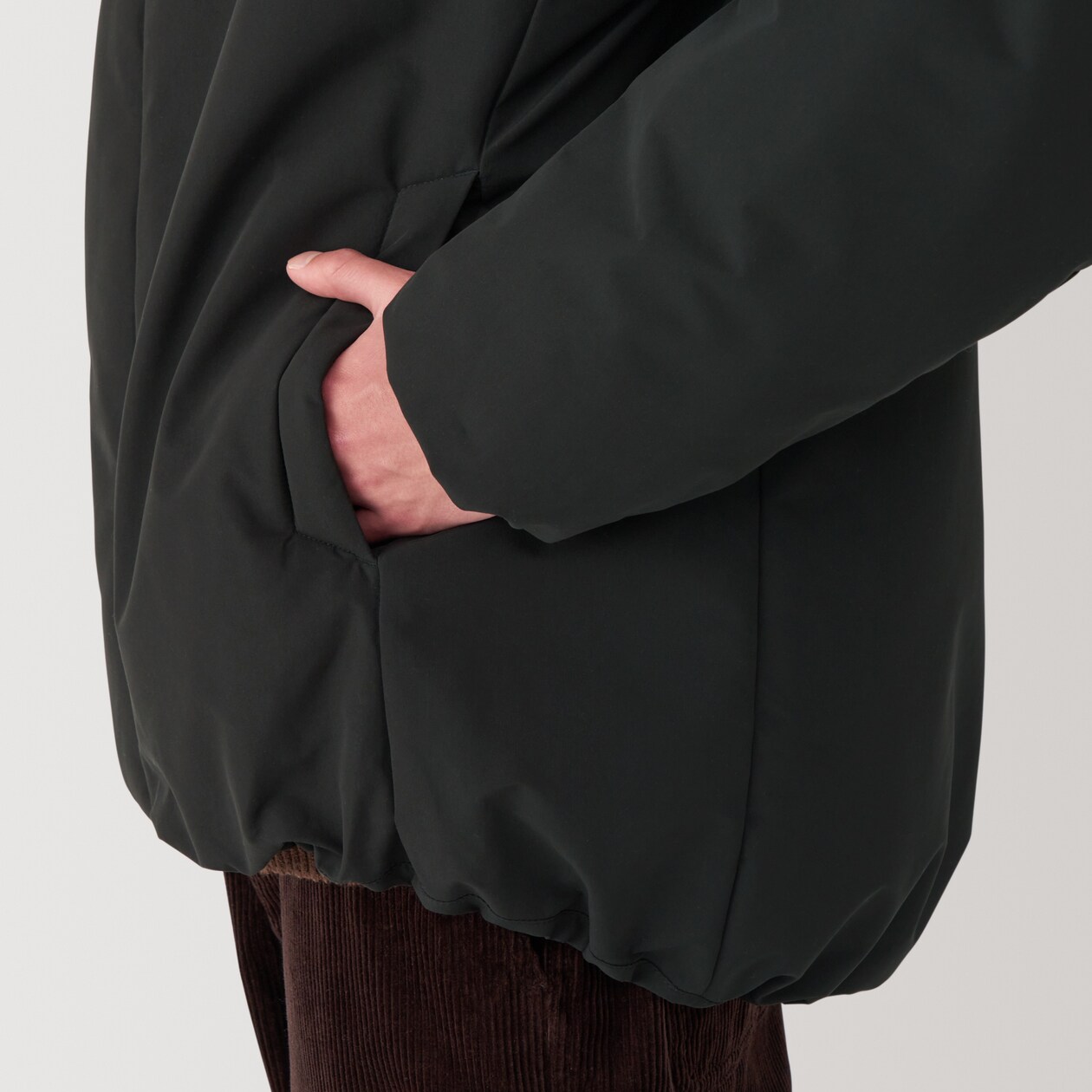 紳士　洗える中わた　フードジャケット