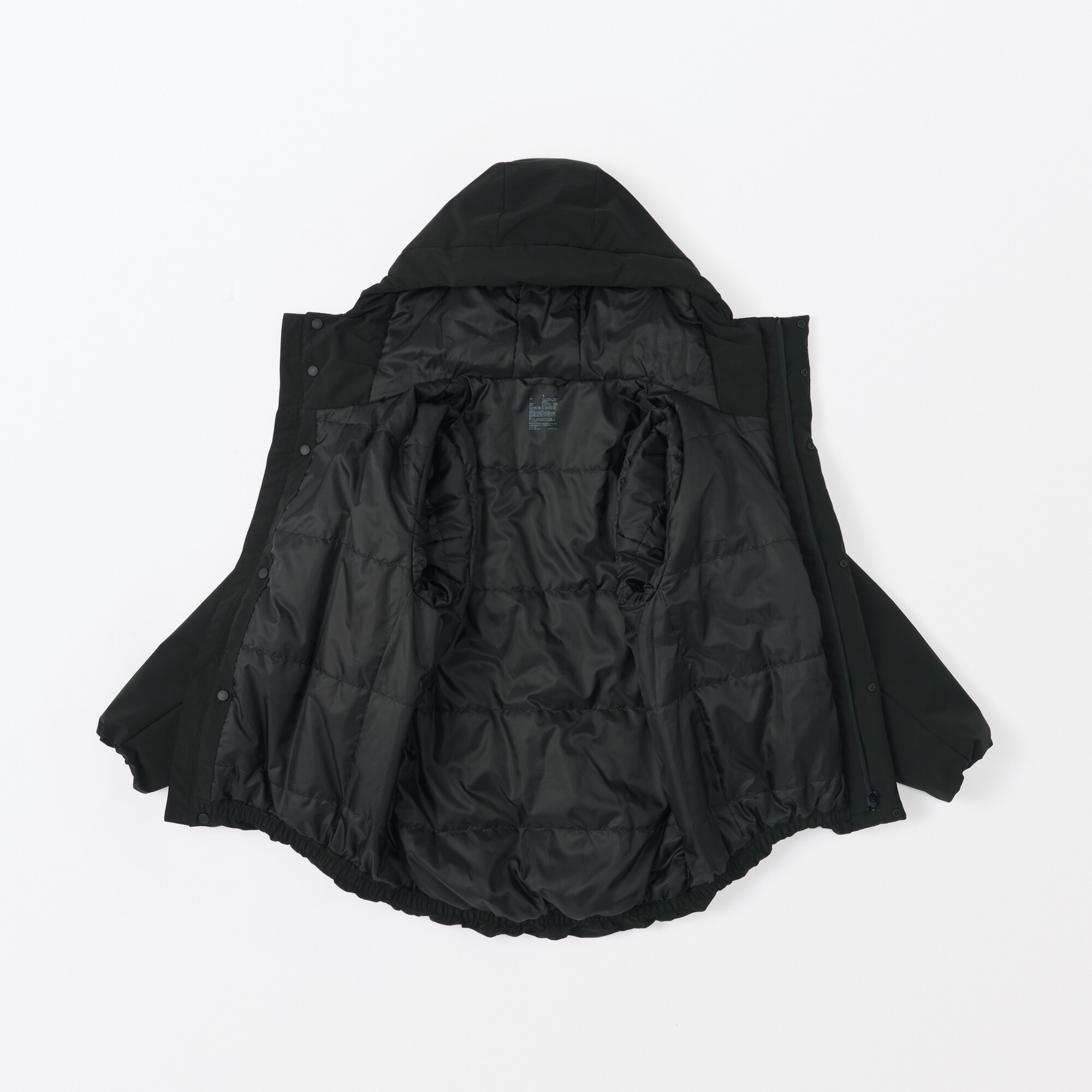 紳士　洗える中わた　フードジャケット