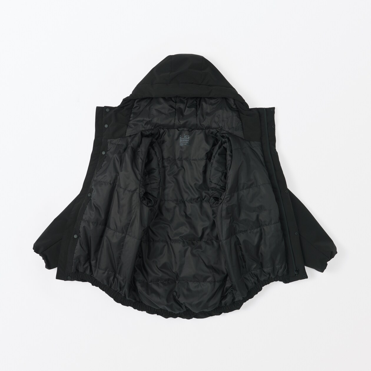 紳士　洗える中わた　フードジャケット