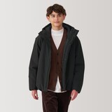 紳士　洗える中わた　フードジャケット