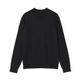 紳士　洗えるウールハイゲージクルーネックセーター