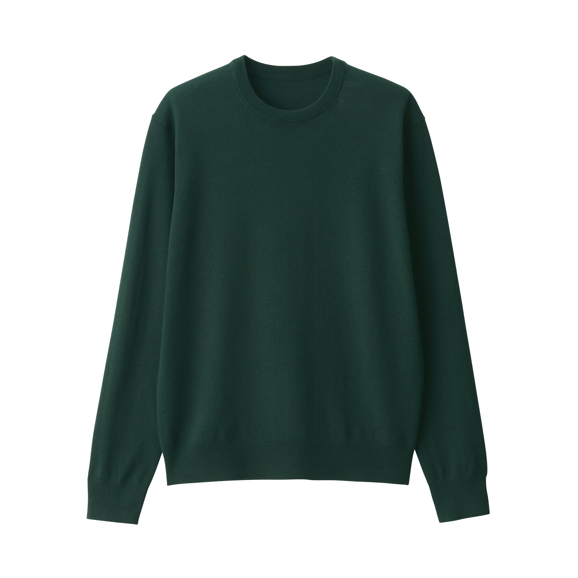 紳士　洗えるウールハイゲージクルーネックセーター