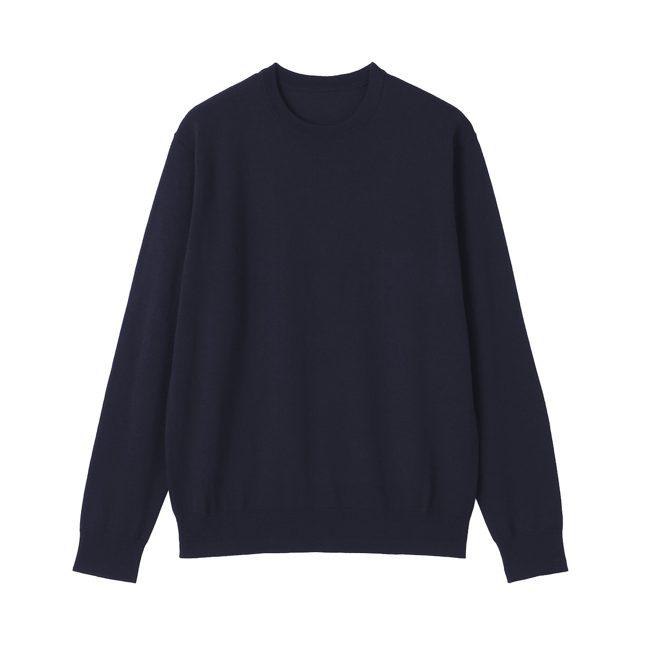 紳士　洗えるウールハイゲージクルーネックセーター