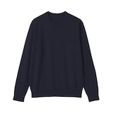 紳士　洗えるウールハイゲージクルーネックセーター