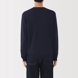 紳士　洗えるウールハイゲージＶネックカーディガン