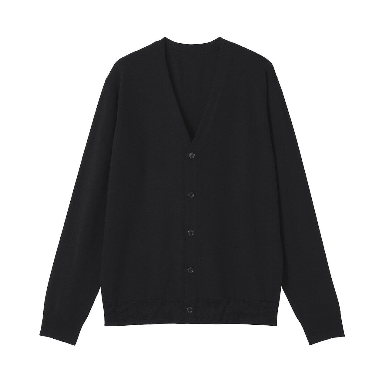紳士　洗えるウールハイゲージＶネックカーディガン