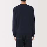 紳士　洗えるウールハイゲージＶネックカーディガン