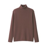 紳士　洗えるウールリブタートルネックセーター