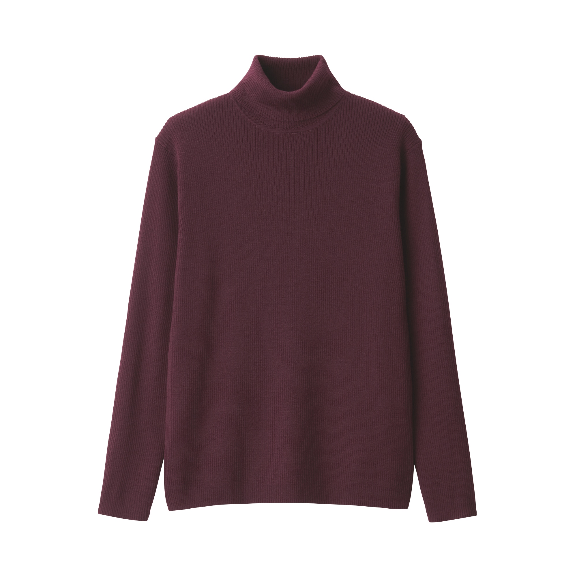 紳士　洗えるウールリブタートルネックセーター