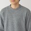 紳士　洗えるウールミドルゲージクルーネックセーター