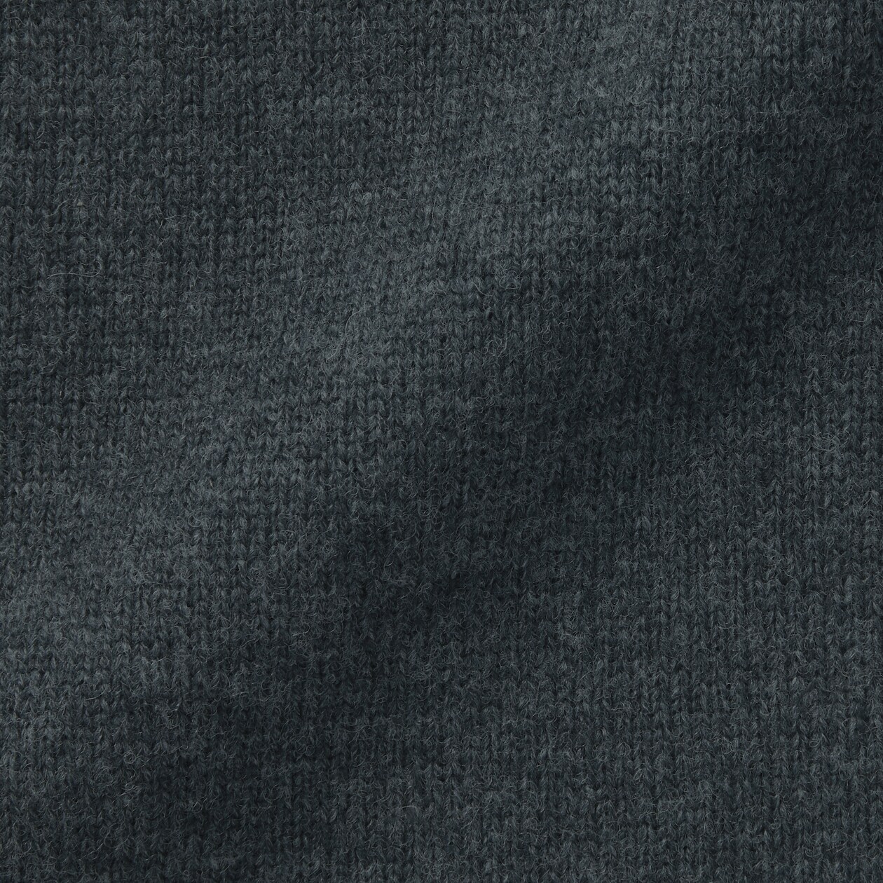 紳士　洗えるウールミドルゲージクルーネックセーター