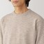 紳士　洗えるウールミドルゲージクルーネックセーター