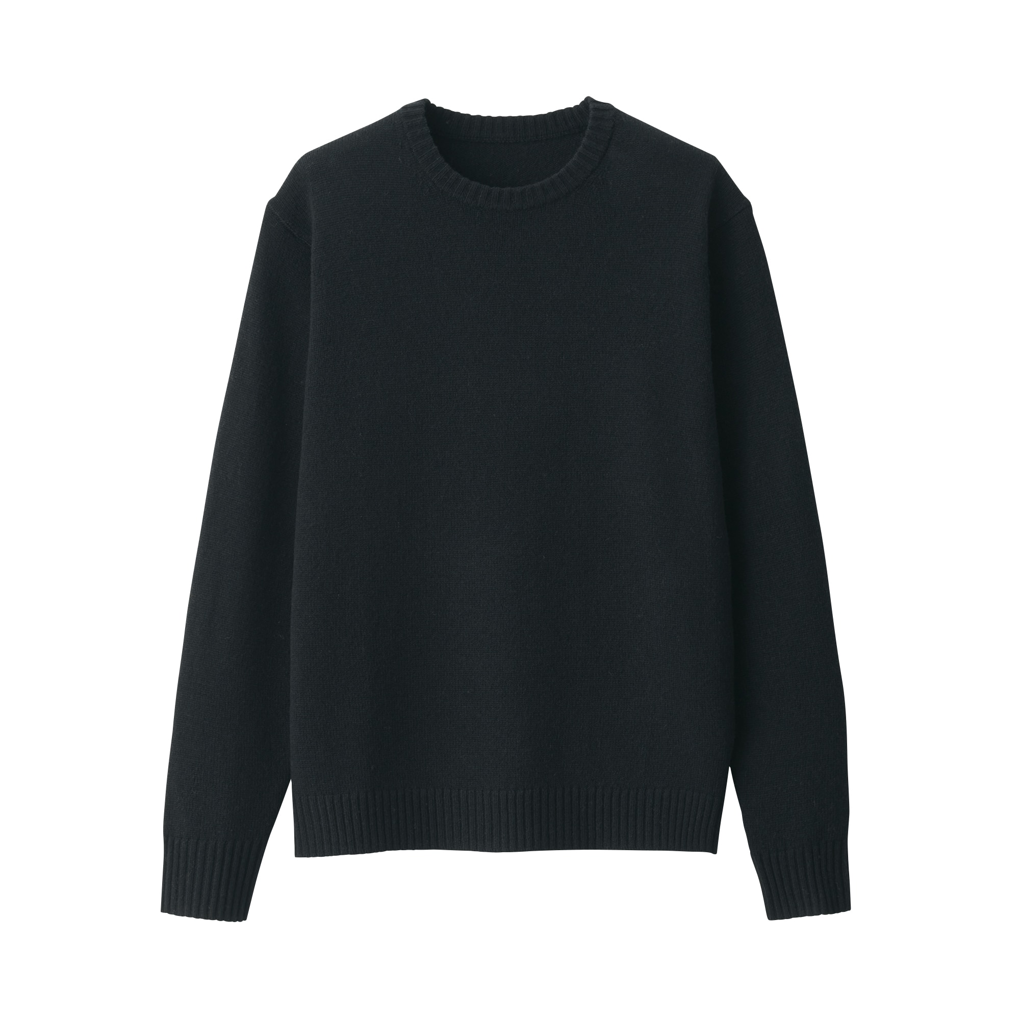 洗えるウールセーター 紳士 洗えるウールミドルゲージクルーネックセーター | 無印良品