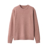 紳士　洗えるウールミドルゲージクルーネックセーター