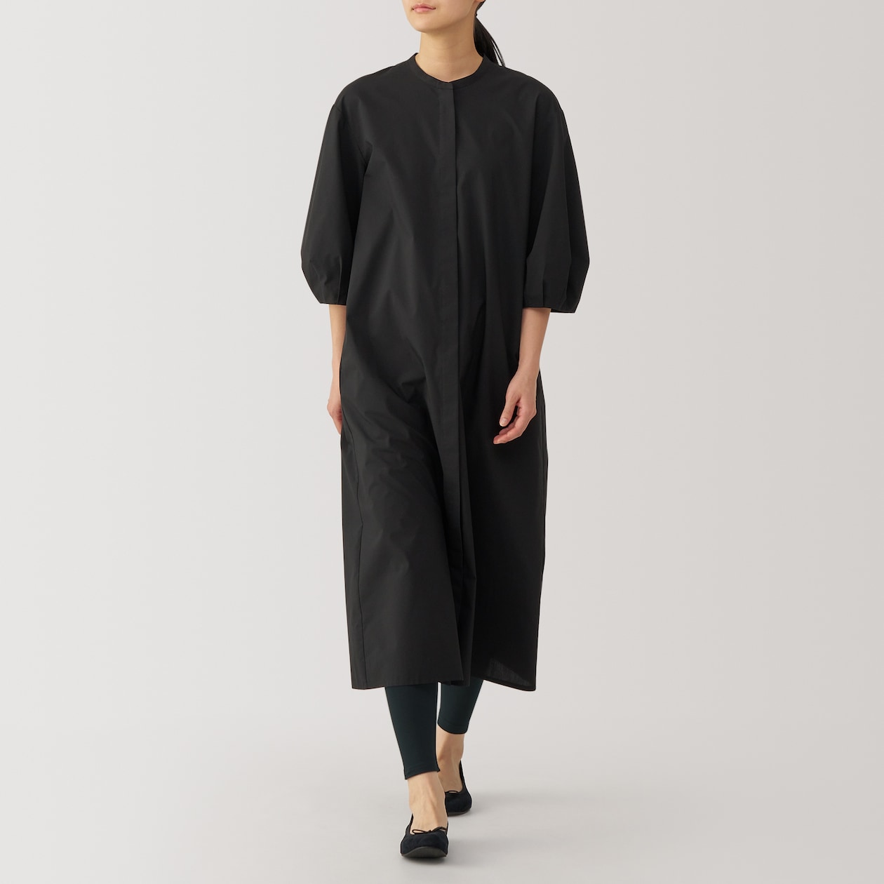 婦人　ストレッチ天竺編み　レギンス（十分丈）