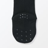 ベビー　足なり直角　かかとに合う　リブ編みタイツ