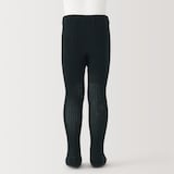 ベビー　足なり直角　かかとに合う　リブ編みタイツ